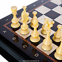 Шахматный ларец с янтарными фигурами "Царский" 48х48 см, фотография 3. Интернет-магазин ЛАВКА ПОДАРКОВ